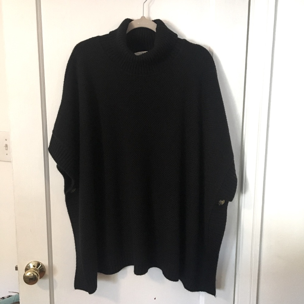 Size M/L black sweater drape by Loft